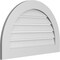 Ekena Millwork Round Top Surface Mount PVC Gable Vent: Functional, w/ 3-1/2"W x 1"P Standard Frame, 34"W x 22"H GVPRT34X2201SF - alternate 5